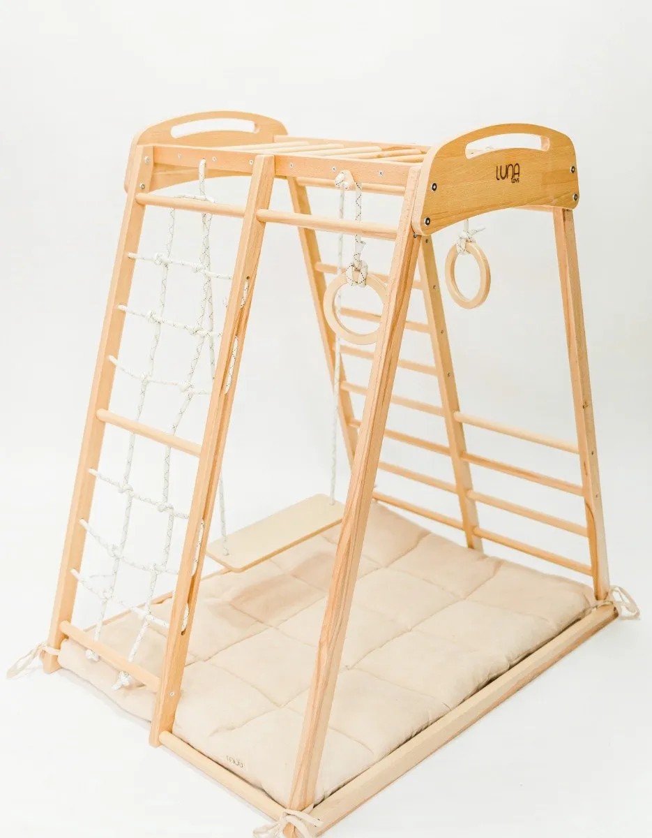 LUNA TOYS 4-in-1 Klimtoestel Naturel