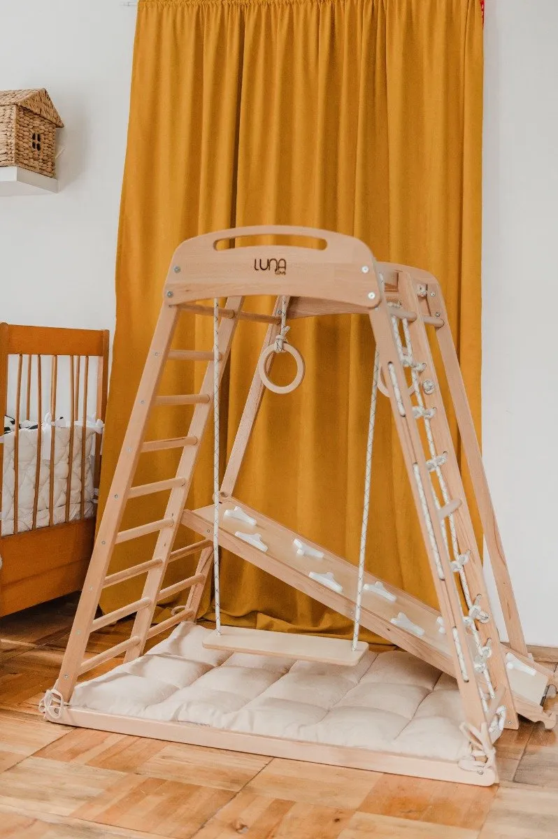 LUNA TOYS 4-in-1 Klimtoestel Naturel
