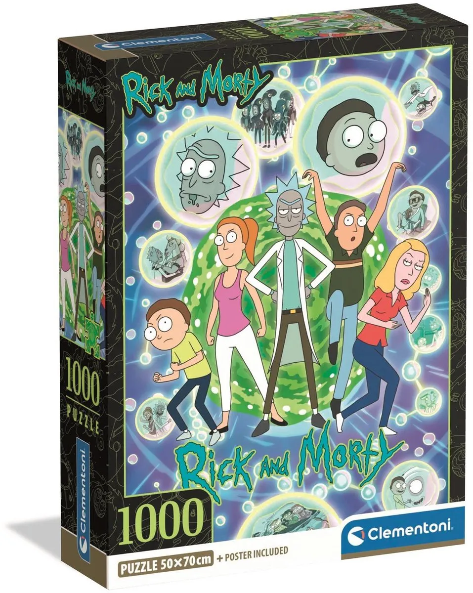 Clementoni Rick & Morty Legpuzzel 1000 Stuks