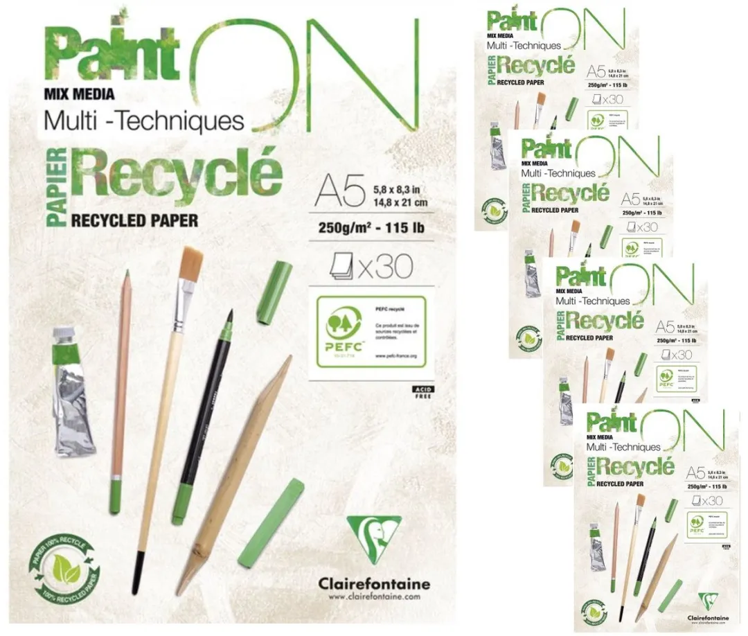 Clairefontaine Paint ON Multi-Techniek Pad A5 30 vel