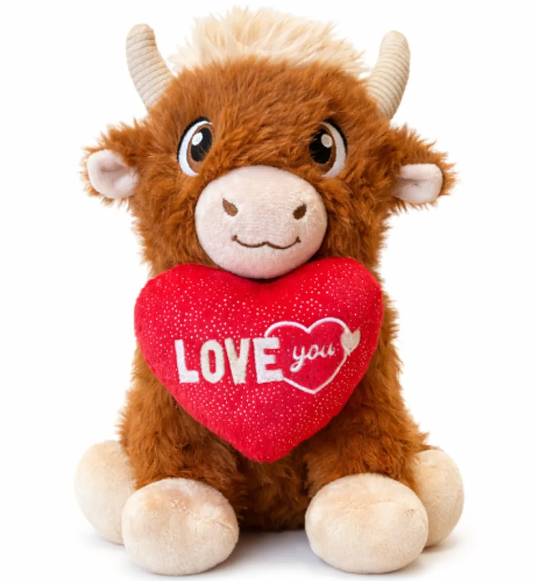 Topknuffels Schotse Hooglander Pluche Knuffel 30cm