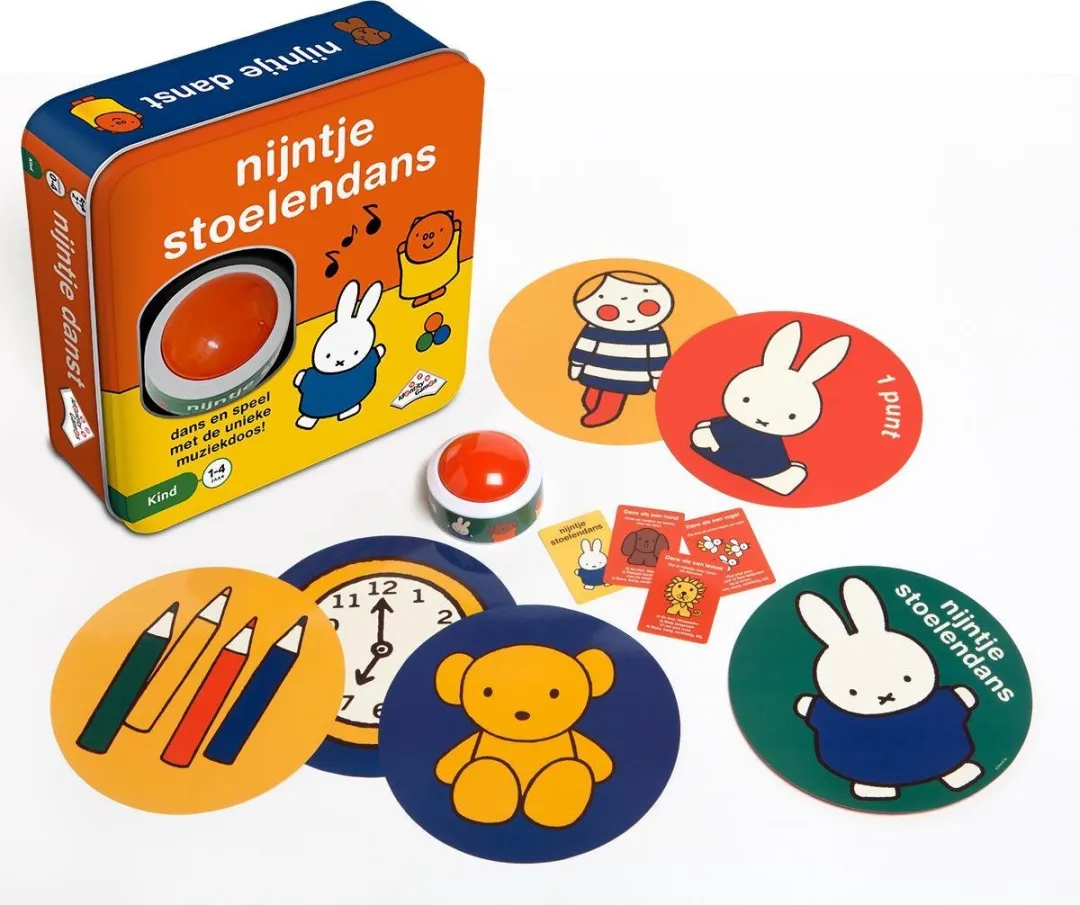 Identity Games Nijntje Stoelendans - 12 Danscirkels & Dierenkaarten