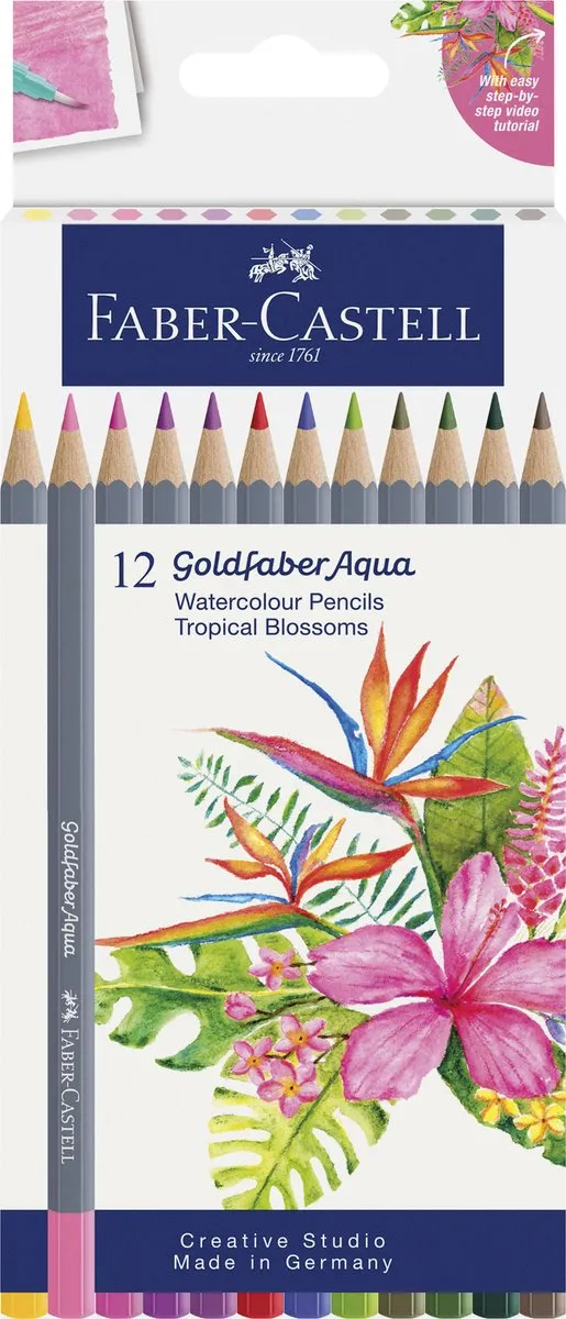 Faber-Castell Goldfaber Tropical Blossoms Aquarelpotlood