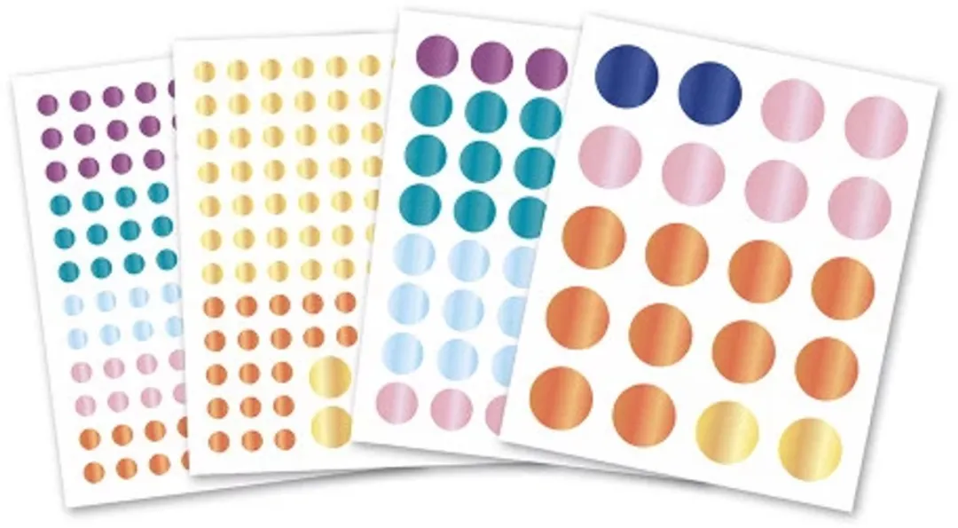 Janod Atelier Ronde Stickers Dieren - 8 Stuks