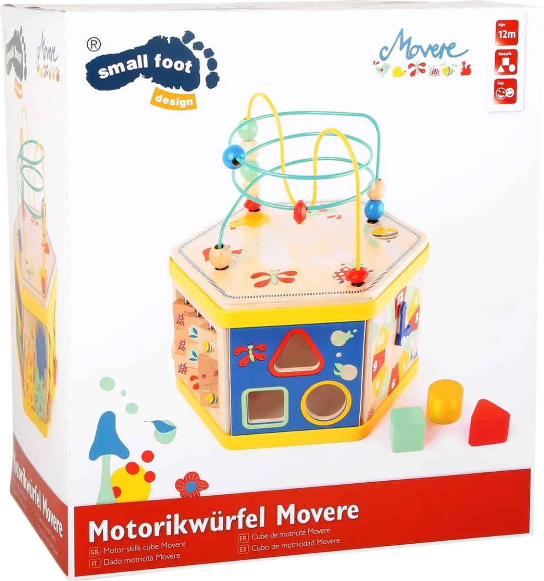 Small Foot Motor Skills Cube Move it! - Meerdere Kleuren