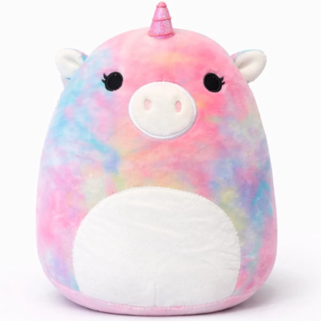 Topknuffels Eenhoorn Squishy Tie-Dye Pluche Knuffel 20cm