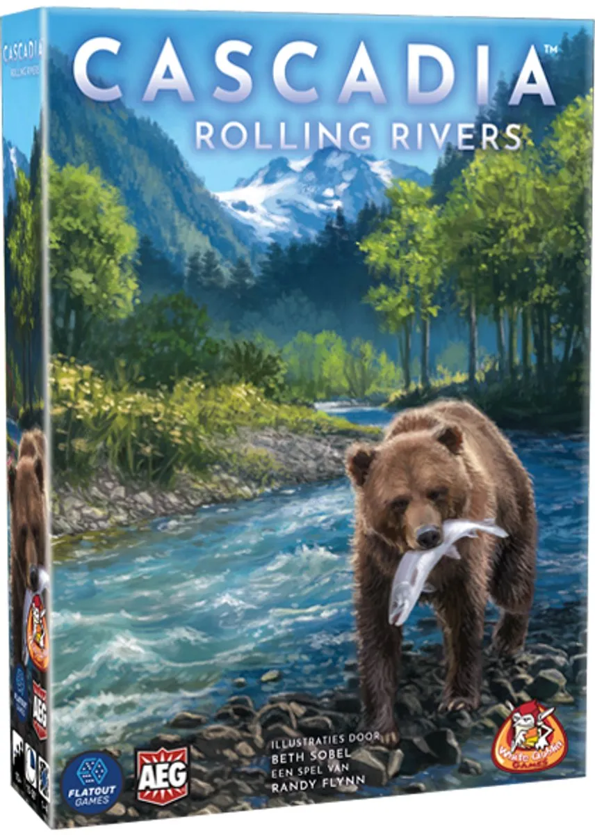 White Goblin Games Cascadia Rolling Rivers - Dobbelspel 1-4 spelers