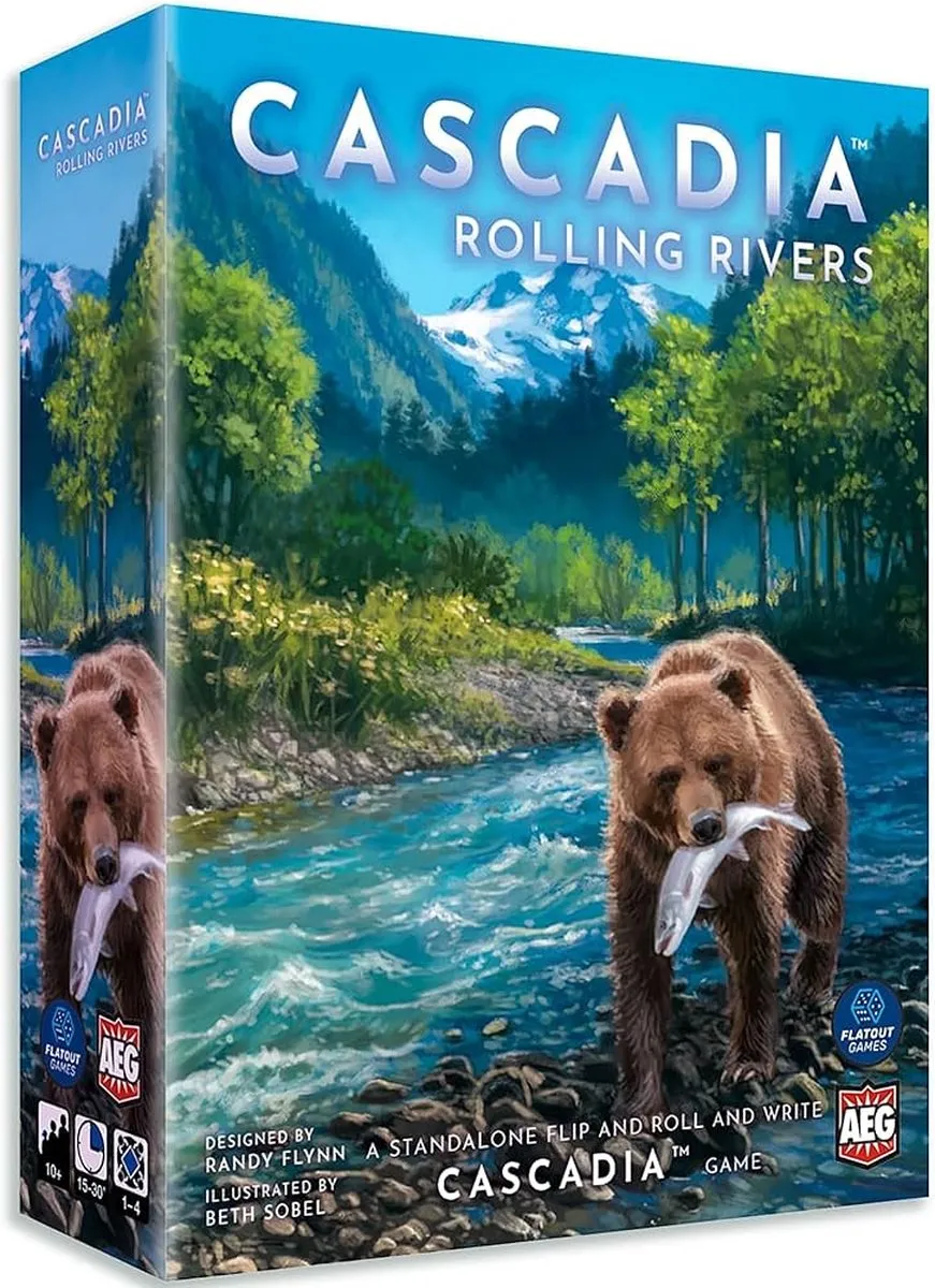 White Goblin Games Cascadia Rolling Rivers - Dobbelspel 1-4 spelers