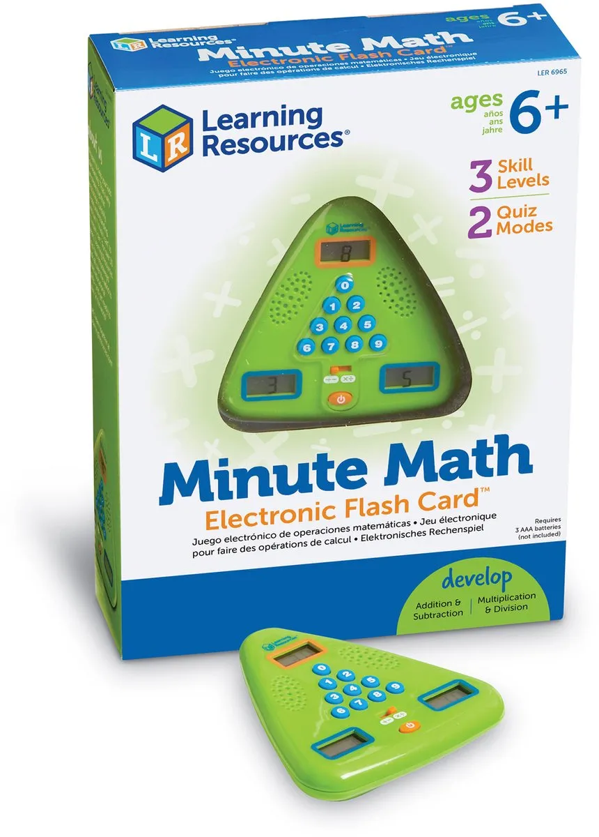 Learning Resources Minute Math Elektronisch Rekenspel