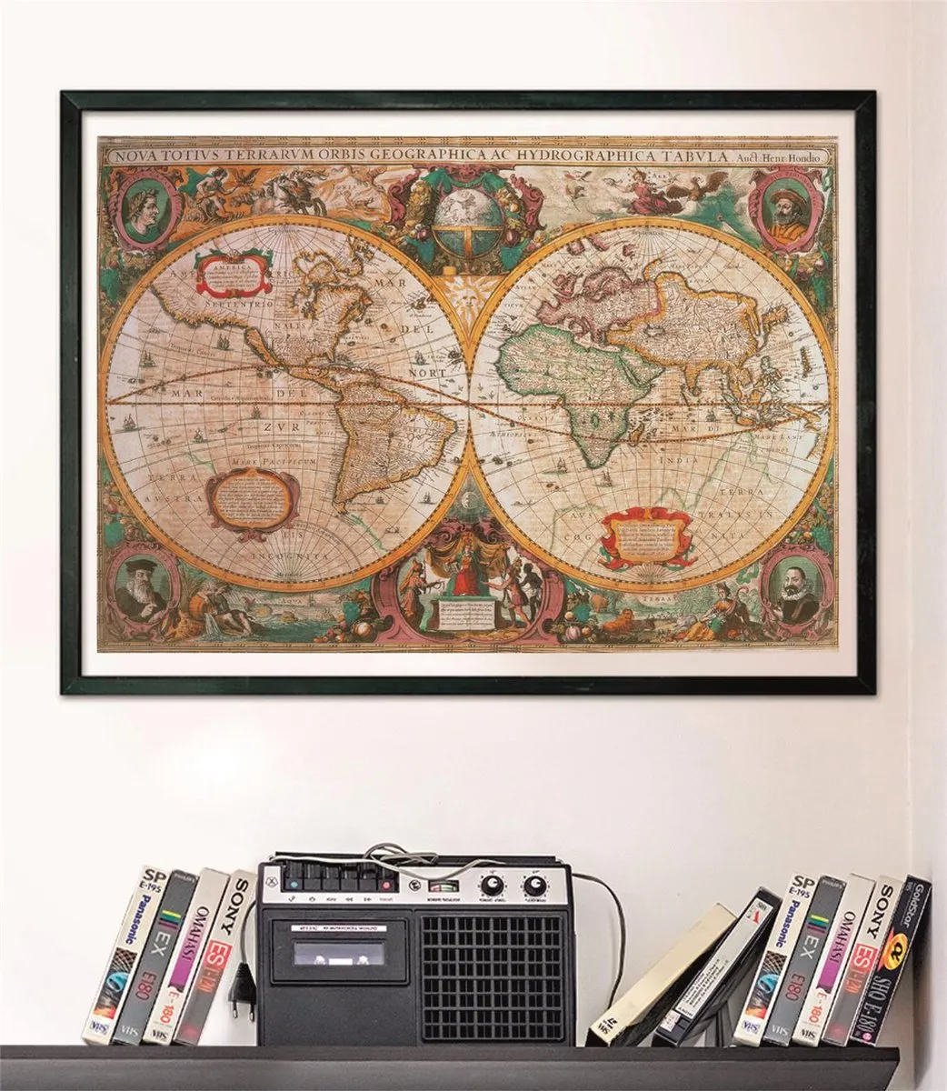 Clementoni Puzzel 1000 Stukjes Old Map - Meerkleurig - afbeelding 6 van 6