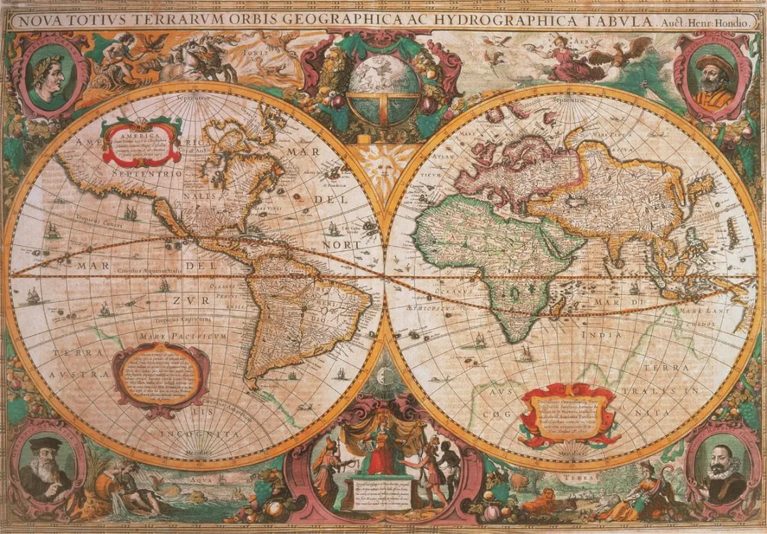 Clementoni Puzzel 1000 Stukjes Old Map - Meerkleurig - afbeelding 2 van 6