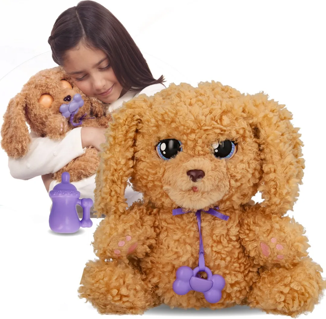Imc Toys Baby Paws Labradoodle Interactieve Knuffel - Bruin