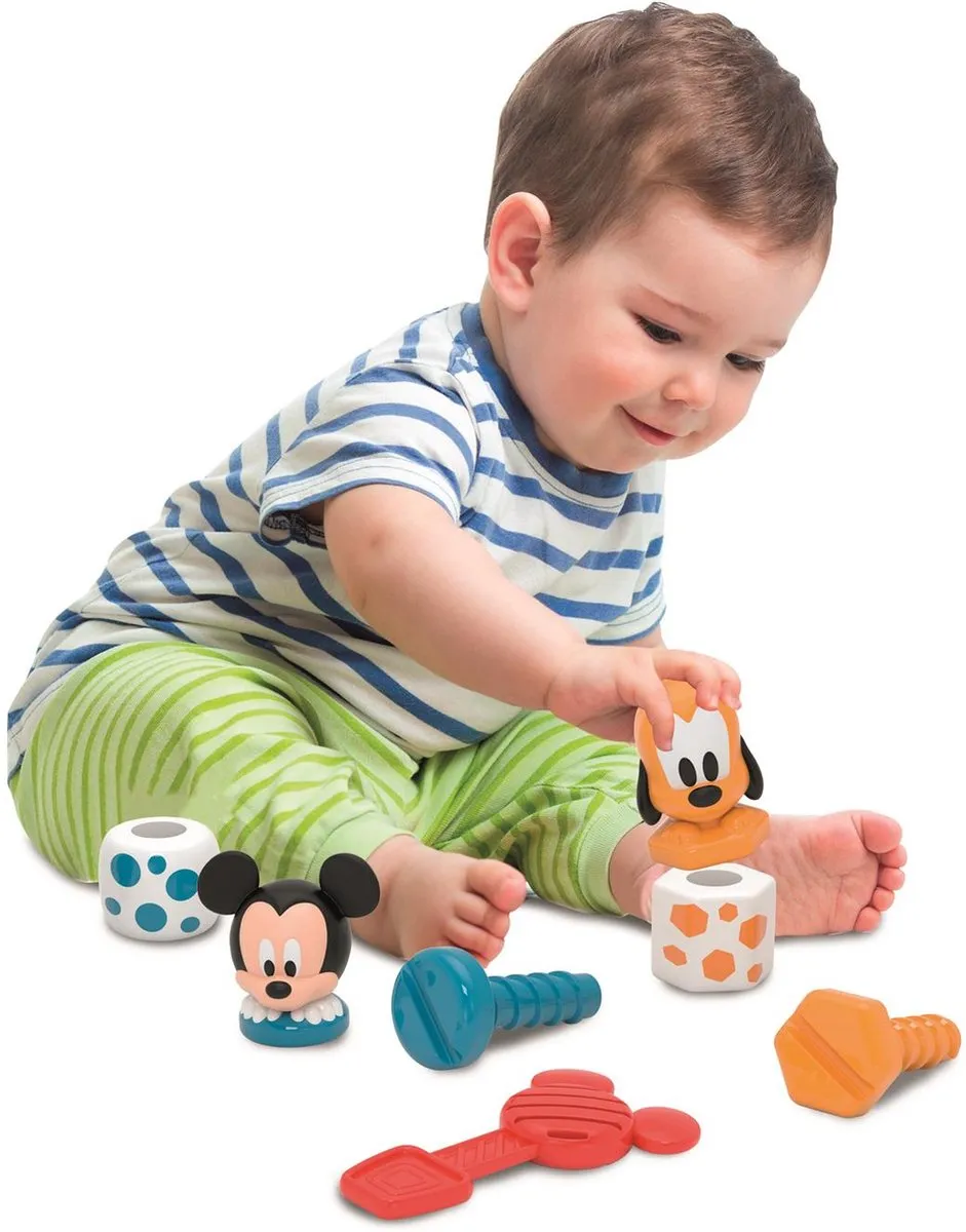 Clementoni Baby Mickey Bouw en Speel 17814 - Meerkleurig