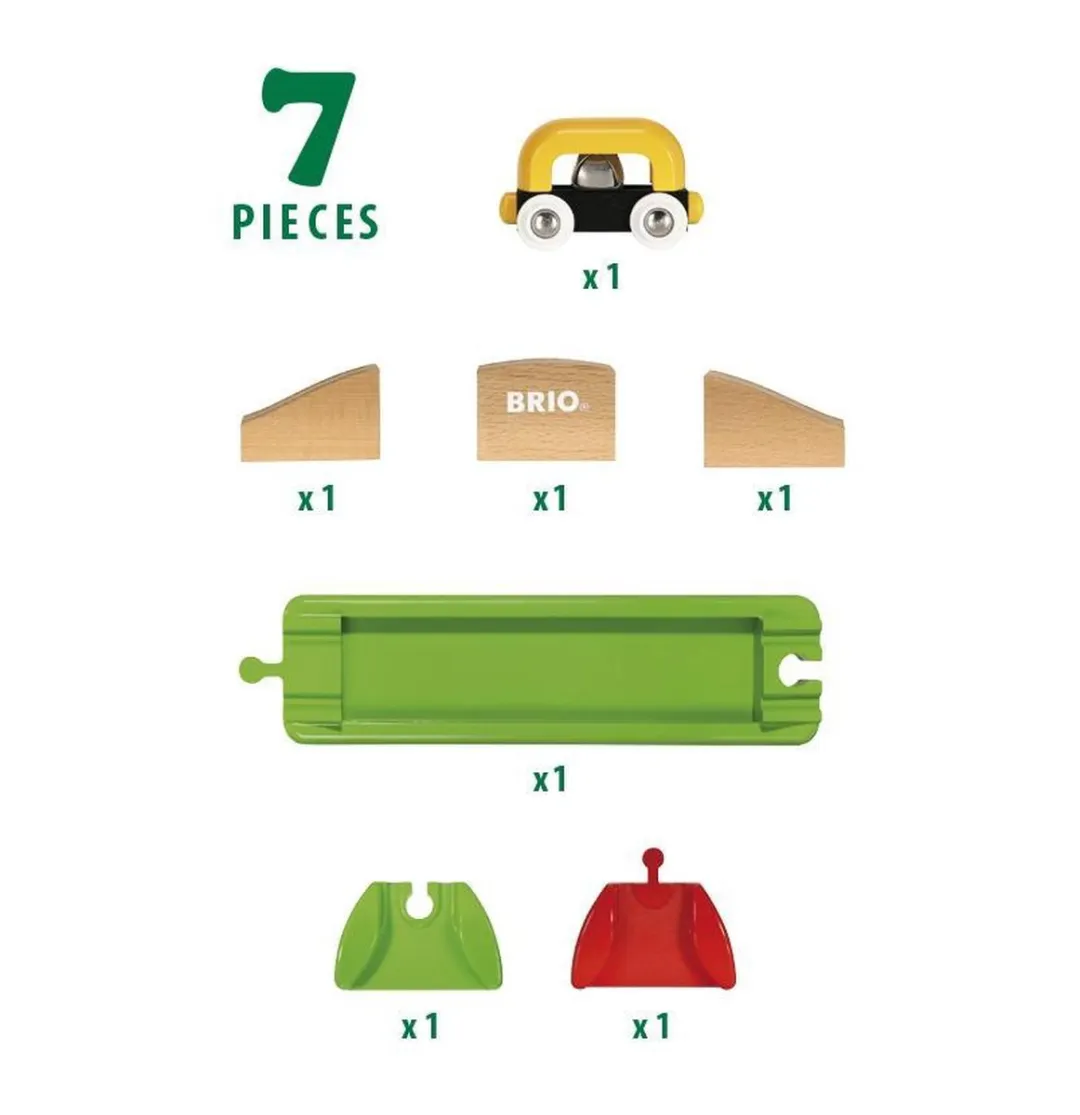 BRIO Treinbaan Basisset 33728 - 7-delig - Meerkleurig