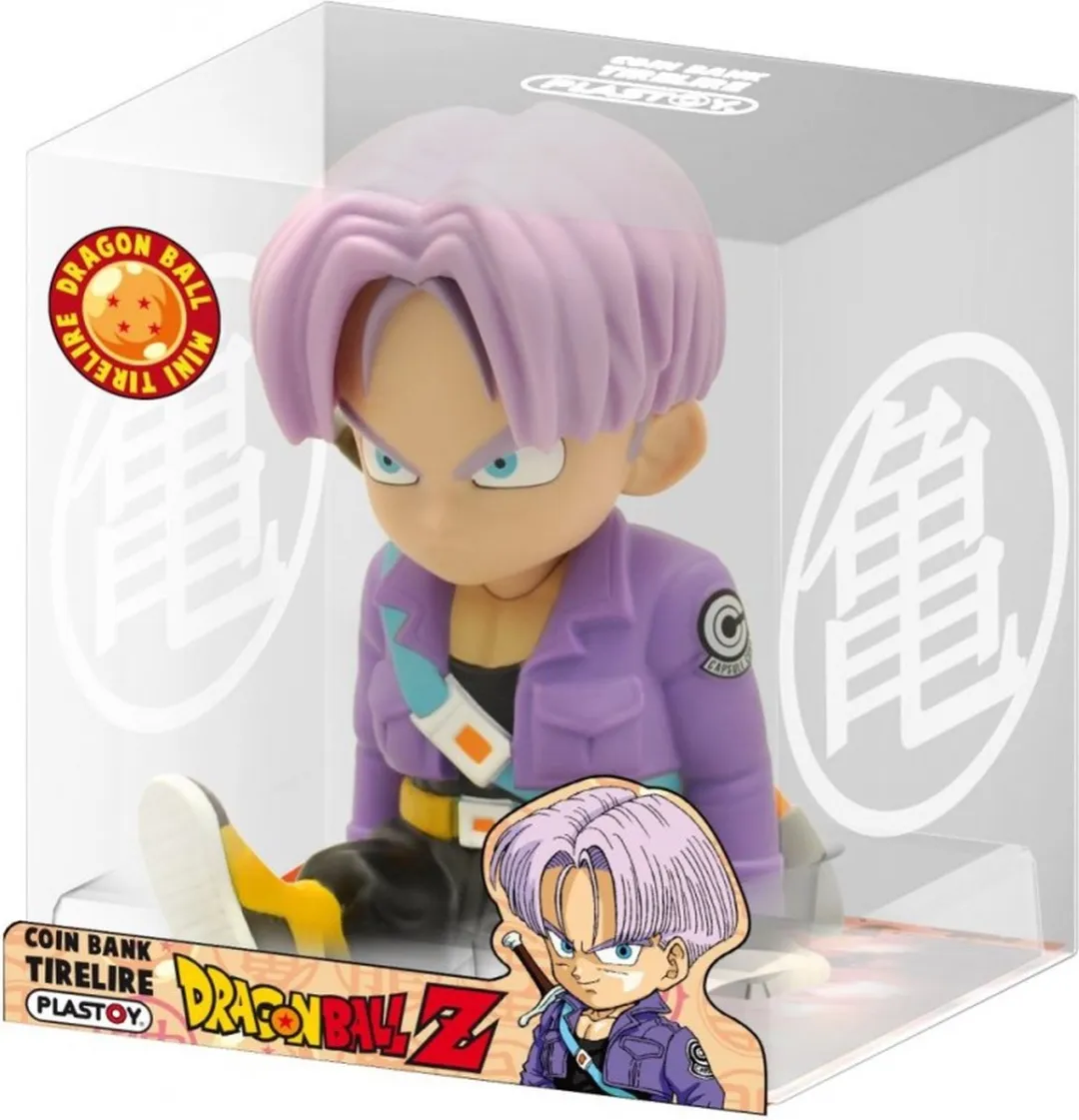 Plastoy Dragon Ball Z Chibi Trunks Spaarpot - Paars/Zwart