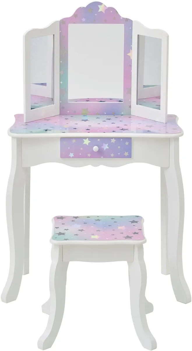 Teamson Kids Houten Kaptafel Sterren Set