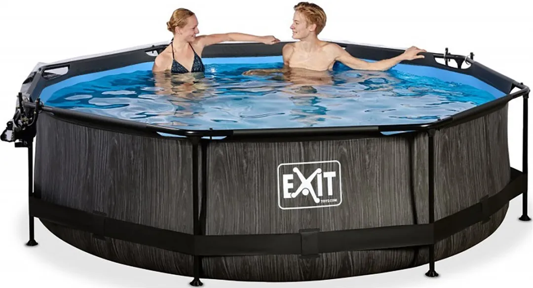 EXIT Frame Zwembad 360cm - Zwart - Limited Edition