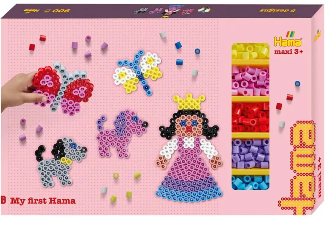 Hama Maxi Strijkkralen My First Hama Gift Box - 900 Delig - Meerkleurig