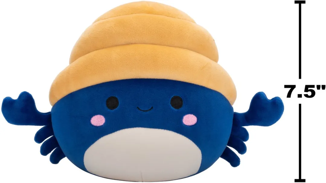 Squishmallows Lenore Navy & Tan Hermit Crab 19cm