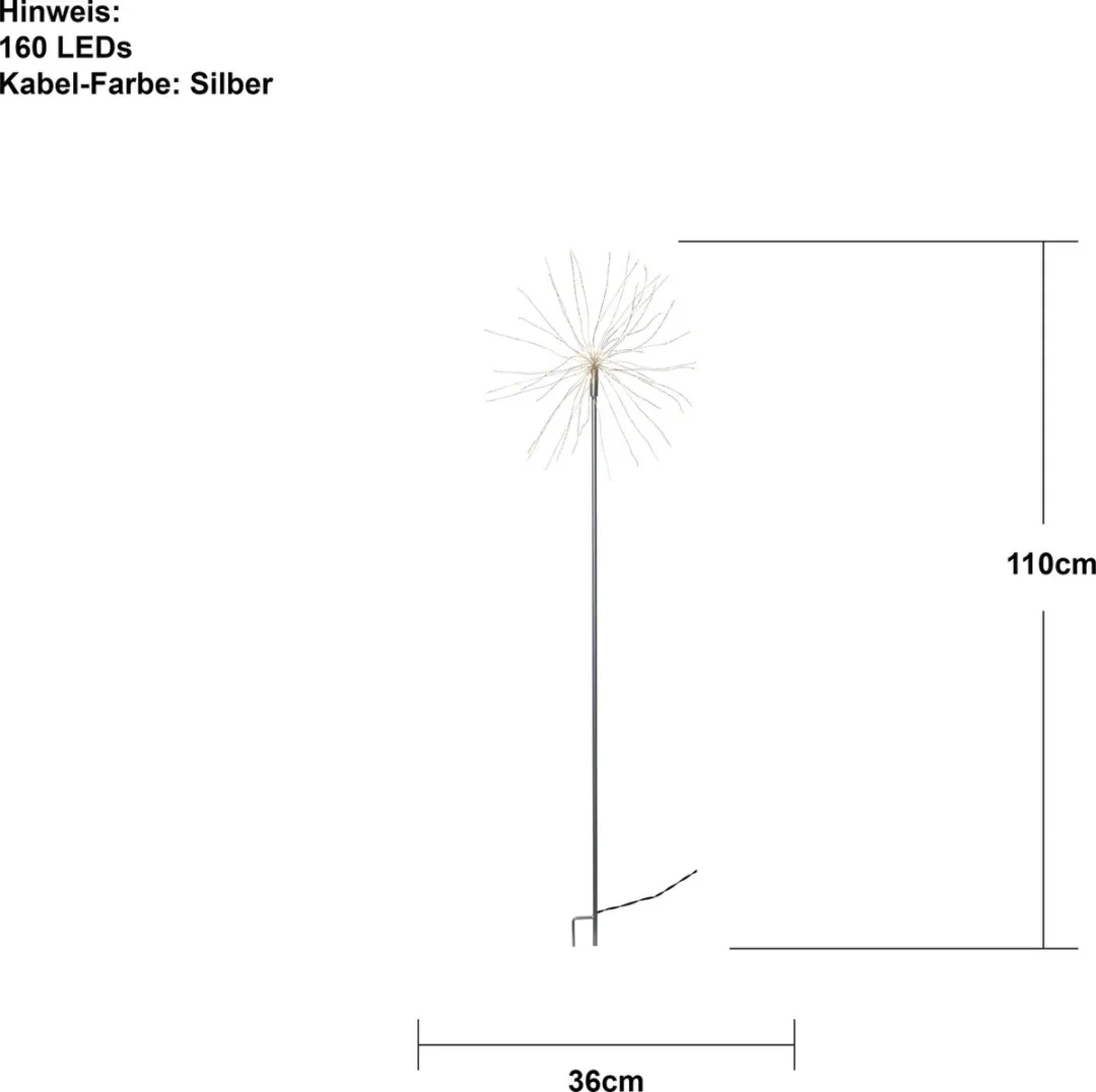 Star Trading Ground Spike Vuurwerk - 1 Stuk - Wit