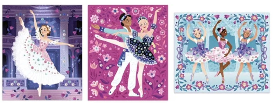 Janod Atelier Dansers Kralenplakset - Meerkleurig