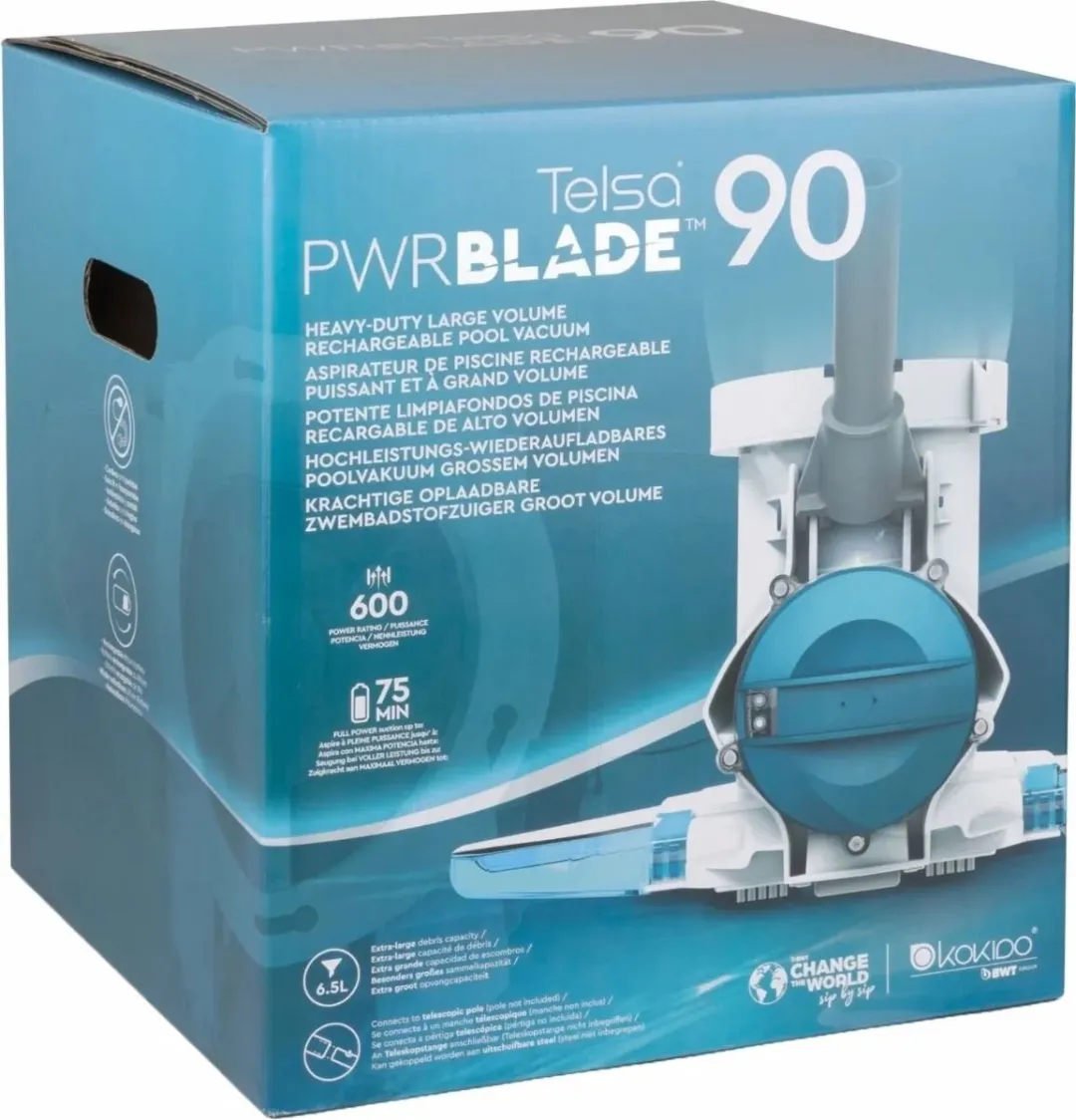 Kokido Telsa Powerblade 90 Elektrische Zwembadstofzuiger - Wit