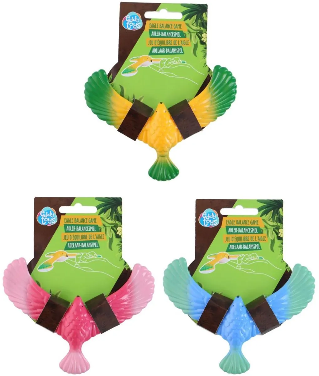 Eddy Toys Balans Vogel Evenwichtsspel - Assorti