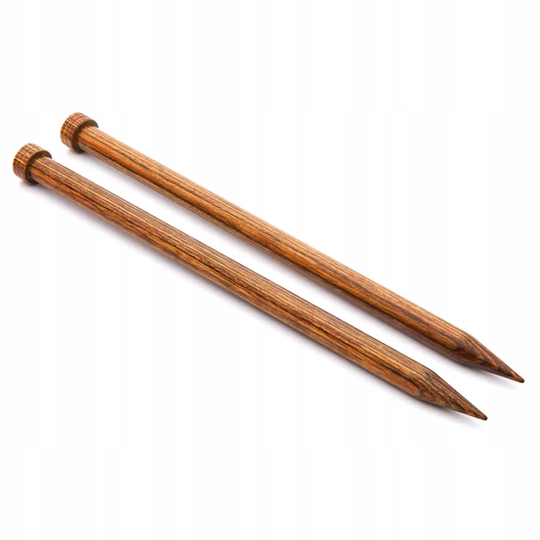 KnitPro Rechts Houten Breinaalden 10.0mm - 30cm