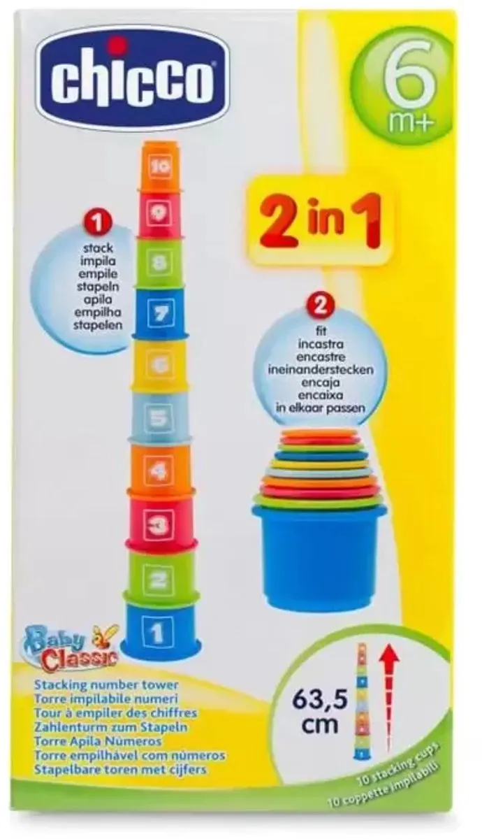 Chicco Stapelbare Bekertjes - Multi