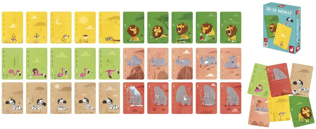 Janod Animals Battle Game J03026 - 2-4 Spelers