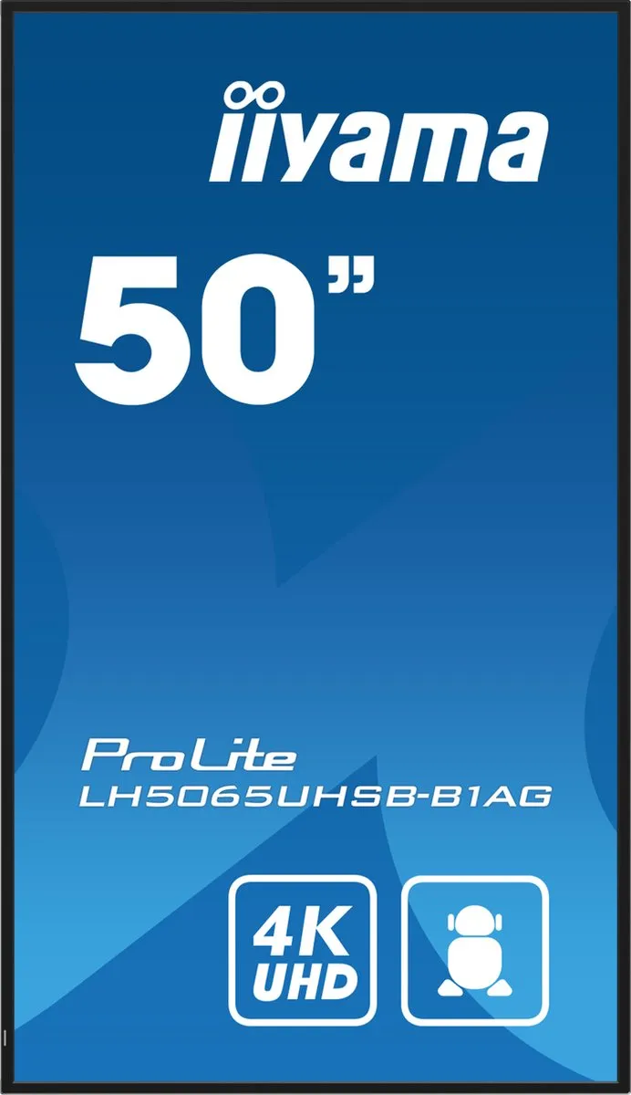 iiyama LH5065UHSB-B1AG Digitale Signage 49.5" 4K LCD - Zwart