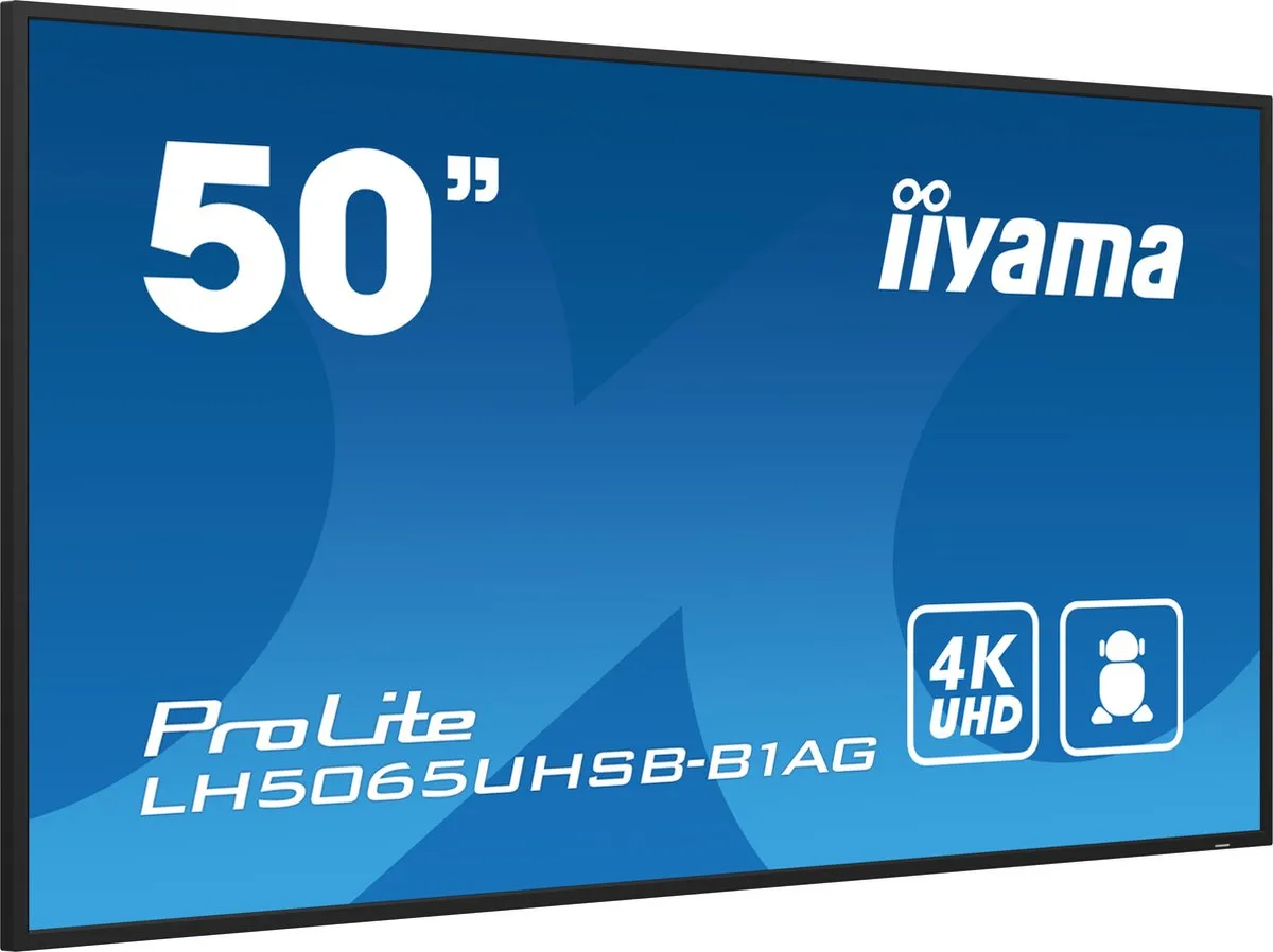 iiyama LH5065UHSB-B1AG Digitale Signage 49.5" 4K LCD - Zwart - afbeelding 6 van 6
