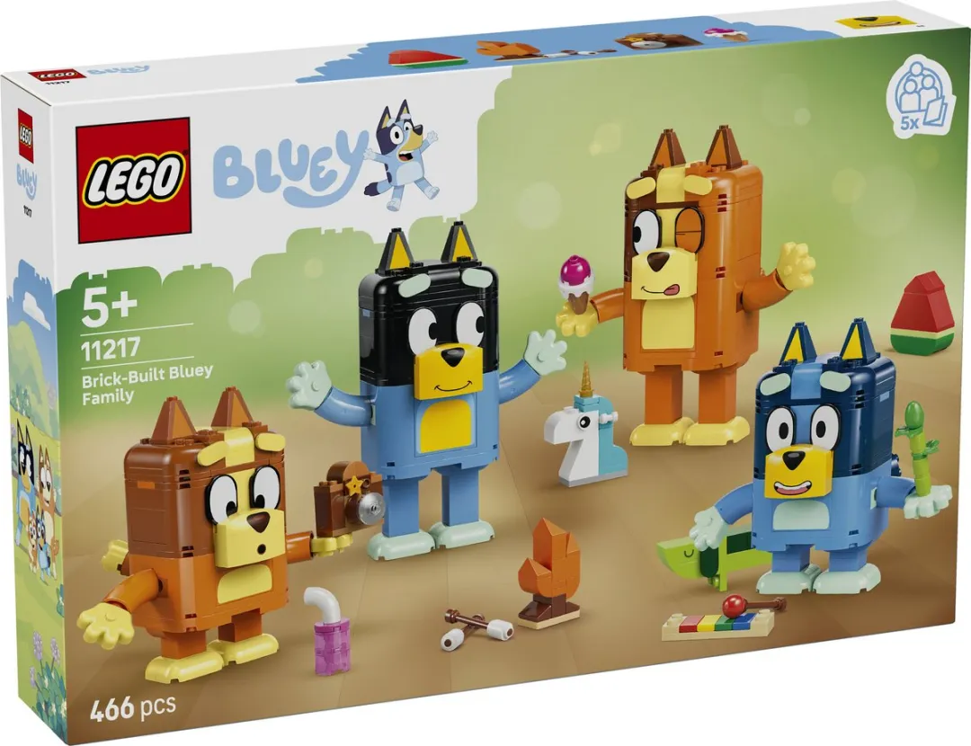 LEGO Bluey Familie Bouwset 11217 - 466 Stukken - Meerkleurig