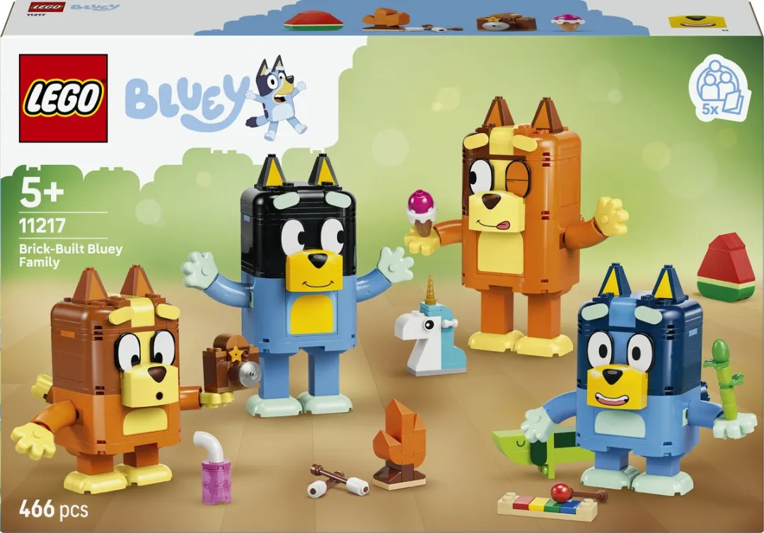 LEGO Bluey Familie Bouwset 11217 - 466 Stukken - Meerkleurig