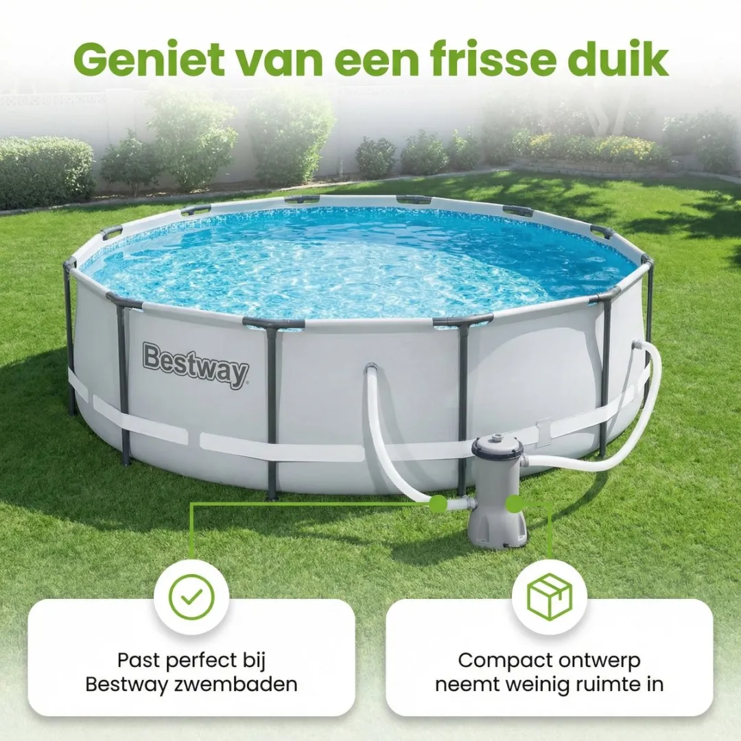 Bestway Flowclear 58386 Zwembadfilterpomp 3028L/u - 32mm