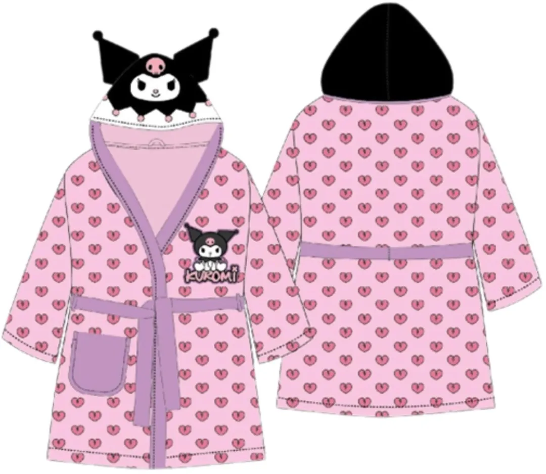 Hello Kitty Kuromi Kinderbadjas 3-4 jaar 98-104cm - Multi Colour
