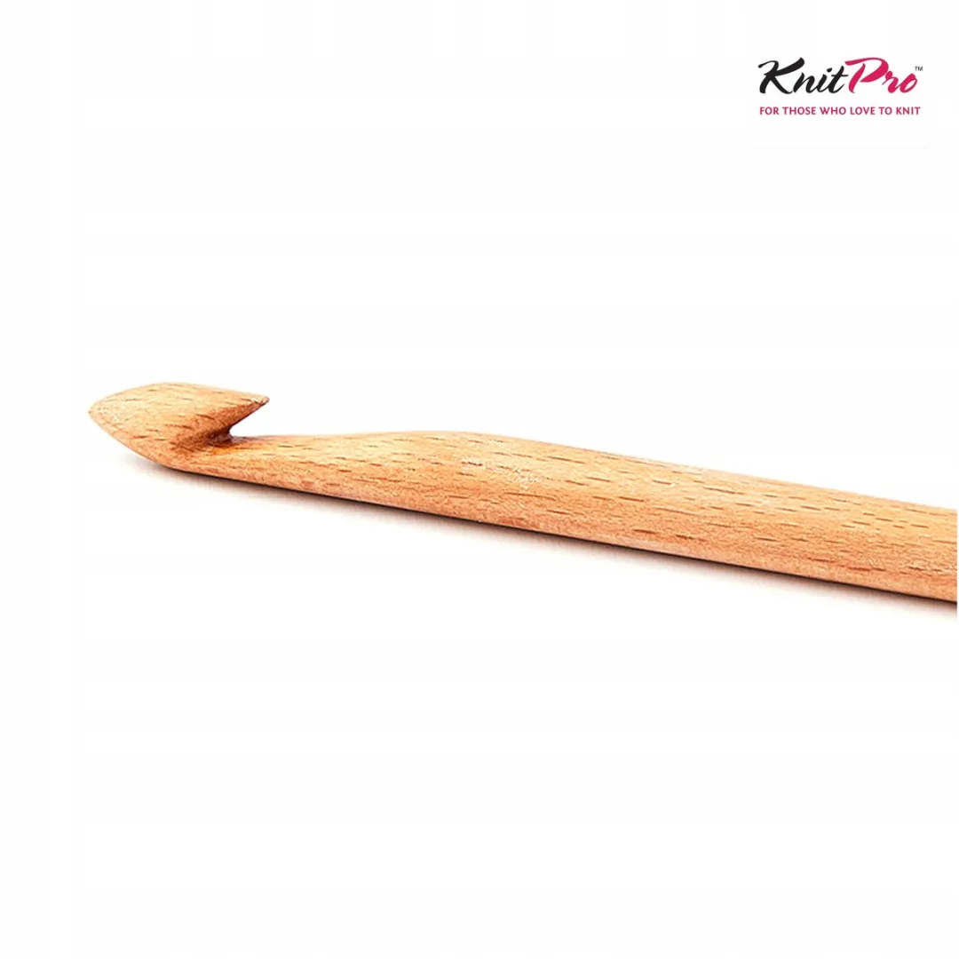 KnitPro Basix Berken Haaknaald 10,00 mm - Beige