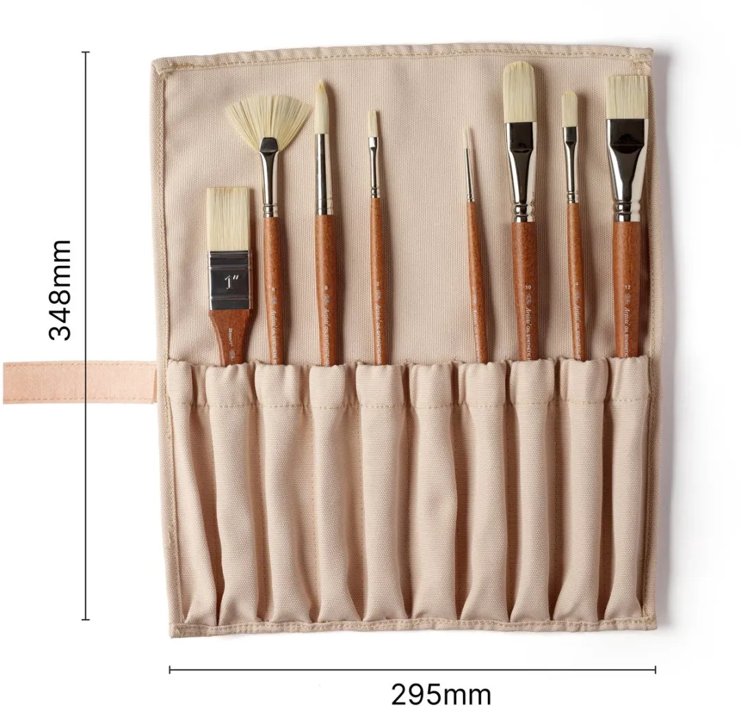 Winsor & Newton 5010902 Artists Oil Synthetic Hog Brush Set - 8 Stuks