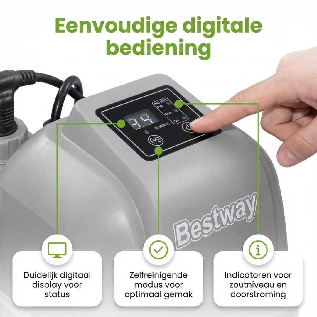Bestway 58678 Zoutwatersysteem - 26.498 l/u - 32mm
