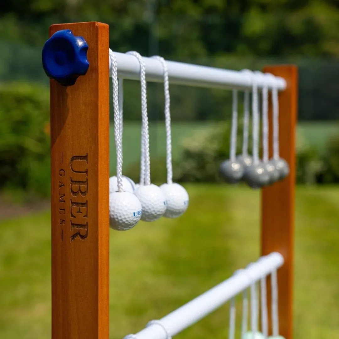 Ubergames Prof. Laddergolf Spinladder Set - Sky Blue/Coral Red