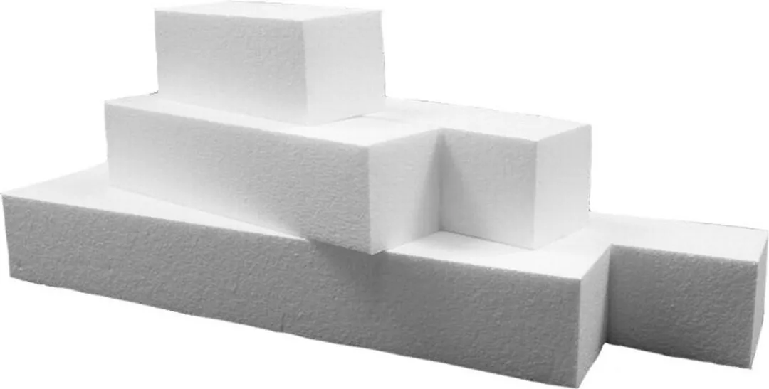Bellatio Design Piepschuim Baksteen 40x7,5x7,5cm Wit