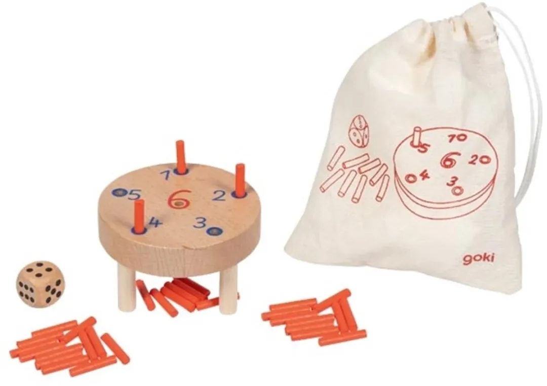 Goki Houten Dobbelspel 56295 - Meerkleurig
