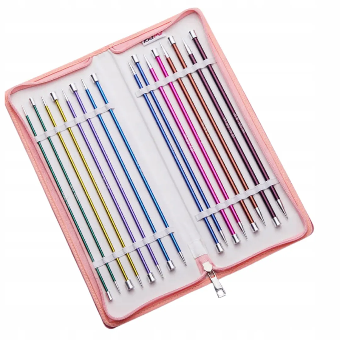 KnitPro Zing Grande Rechte Metalen Breinaalden