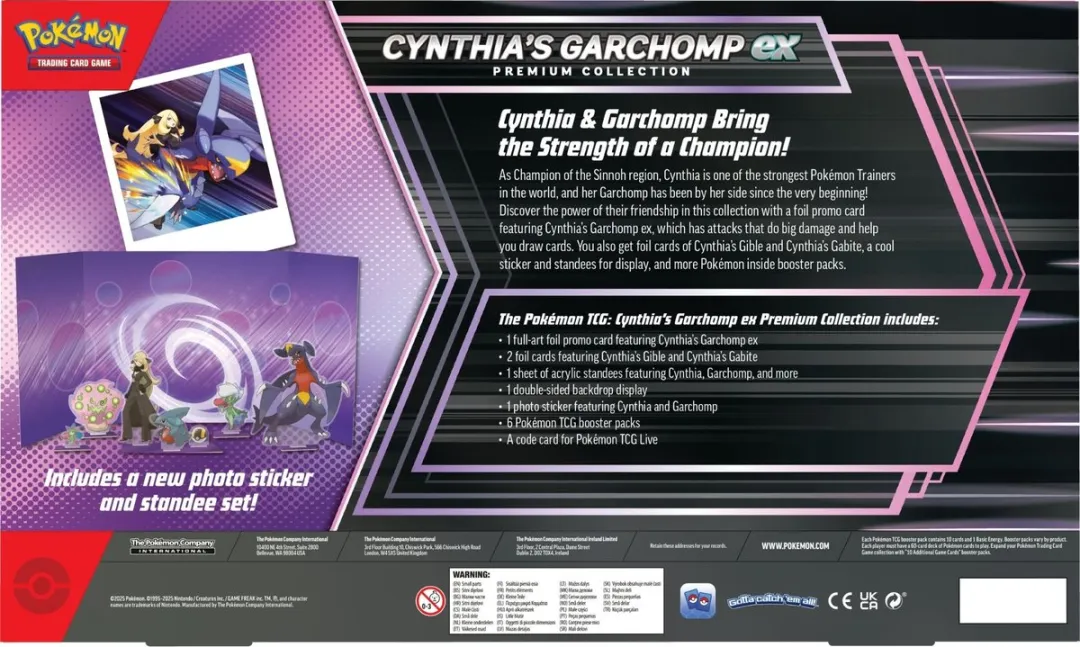 Pokémon TCG Cynthia's Garchomp ex Premium Collection - Kaartspel
