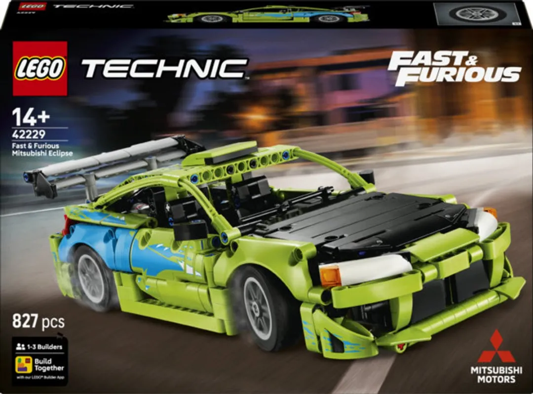 LEGO Technic Fast and Furious Mitsubishi Eclipse 42229 Bouwset - 827 Stukken - Multicolor