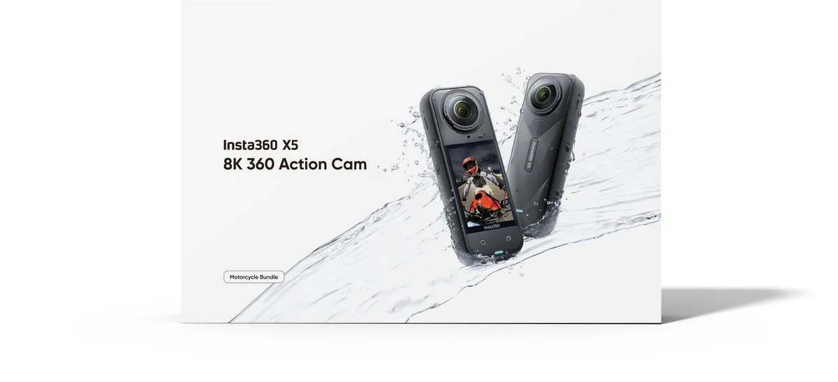 Insta360 X5 Motorbundel Actioncam