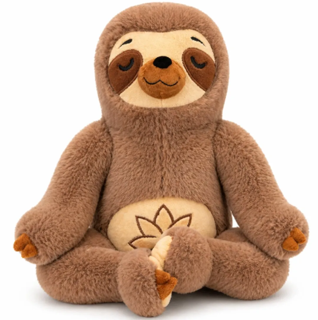 Topknuffels Luiaard Buddha Pluche Knuffel 30cm