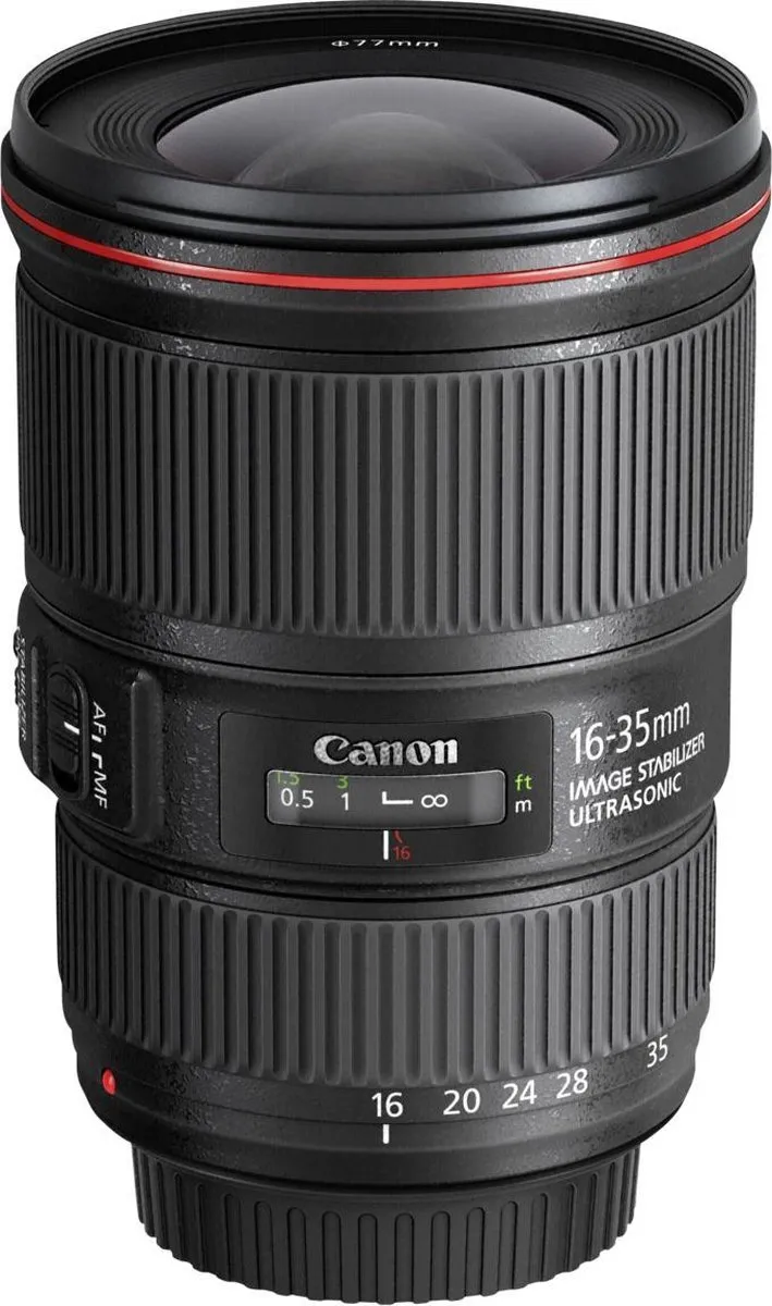 Canon EF 16-35mm f/4L IS USM - 77mm - Zwart