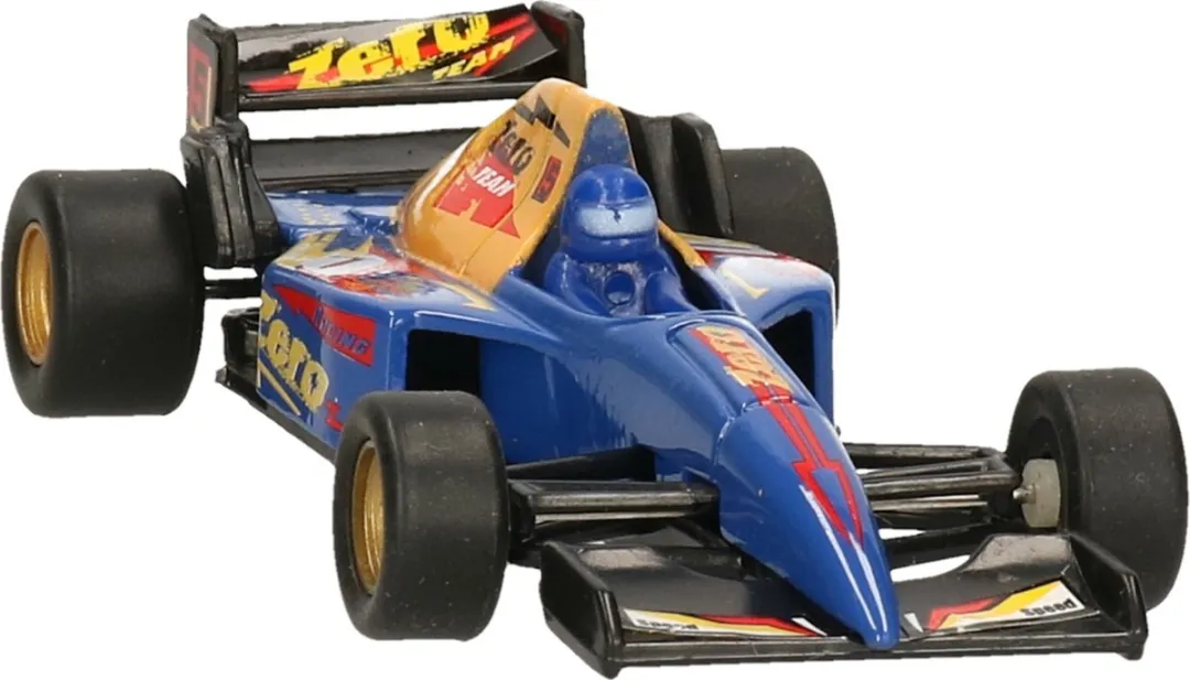 Goki Formule Racewagen Blauw 10cm