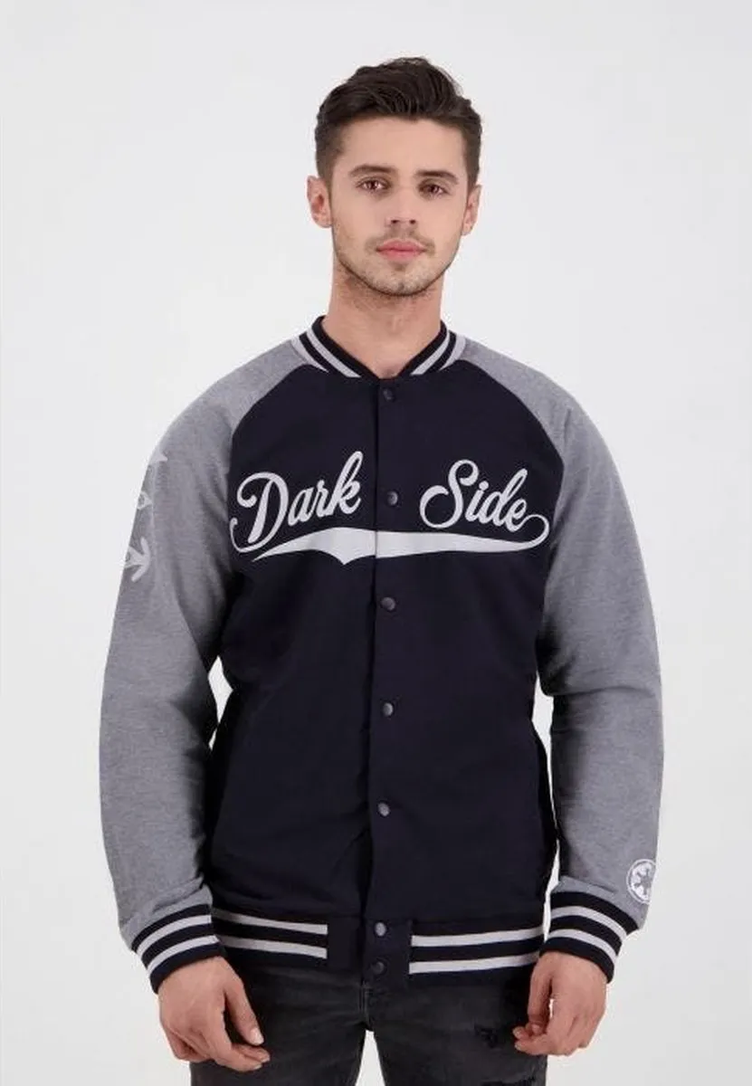Star Wars Dark Side Varsity Jacket L - Zwart/Grijs